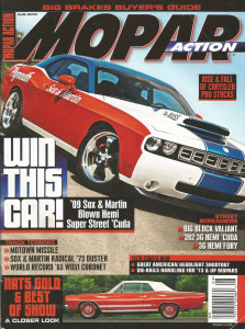 MOPAR ACTION 2010 AUG - NEW S&M HEMI CUDA, MOPAR PRO STOCK HISTORY